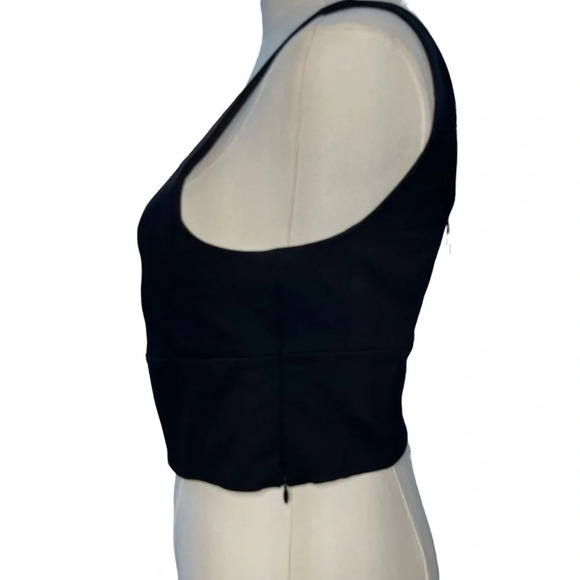 Bailey 44 NWT Black Square Neck Crop Top Tank Size X-Small - Picture 5 of 15
